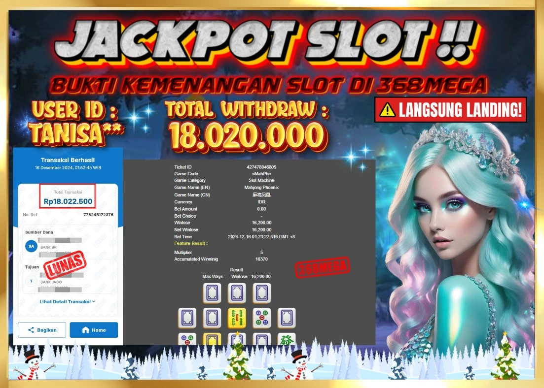 368MEGA JACKPOT Rp 18.020.000 - LUNAS!!!