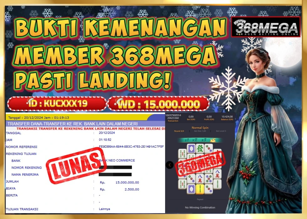 368MEGA JACKPOT Rp 15.000.000 - LUNAS!!!