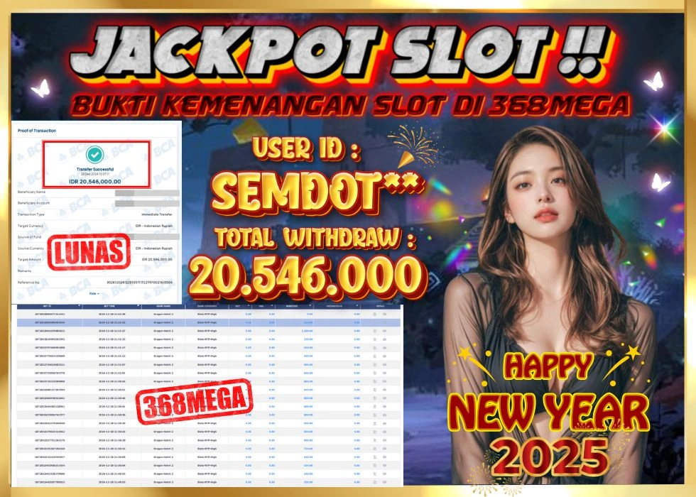 368MEGA JACKPOT Rp 20.546.000 - LUNAS!!!