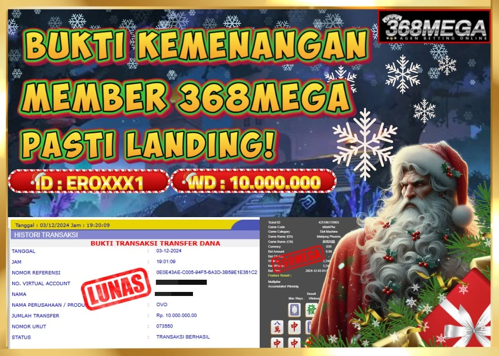 368MEGA JACKPOT Rp 10.000.000 - LUNAS!!!