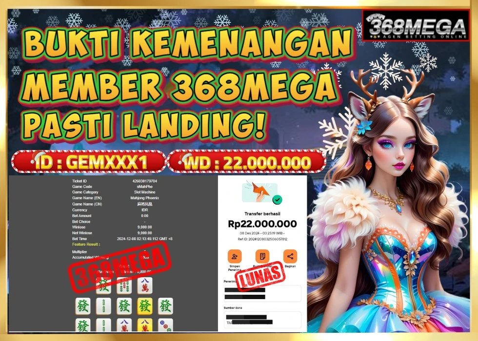 368MEGA JACKPOT Rp 22.000.000 - LUNAS!!!