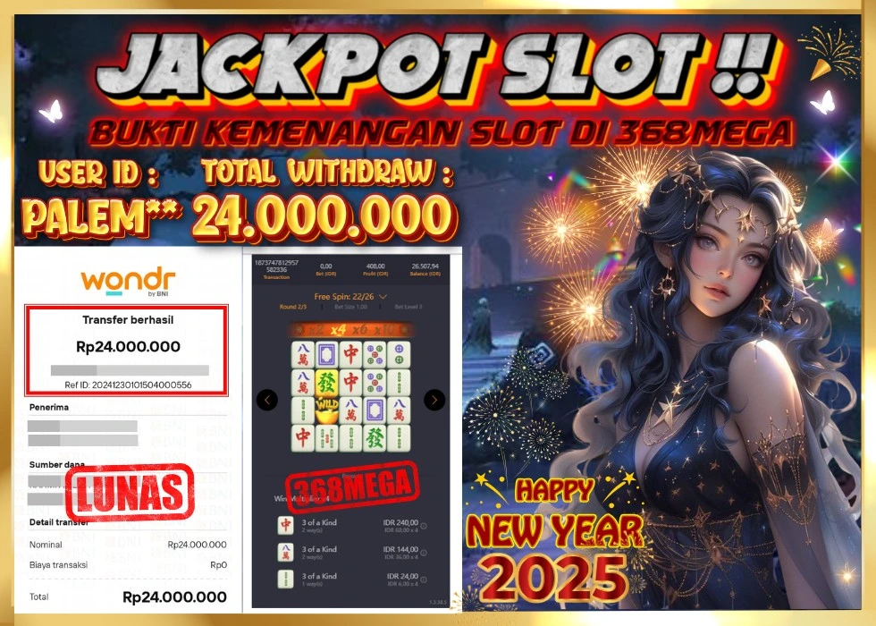 368MEGA JACKPOT Rp 24.000.000 - LUNAS!!!