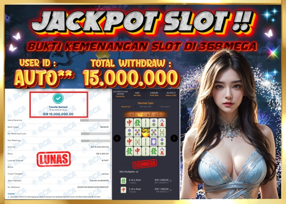 368MEGA JACKPOT Rp 15.000.000 - LUNAS!!!