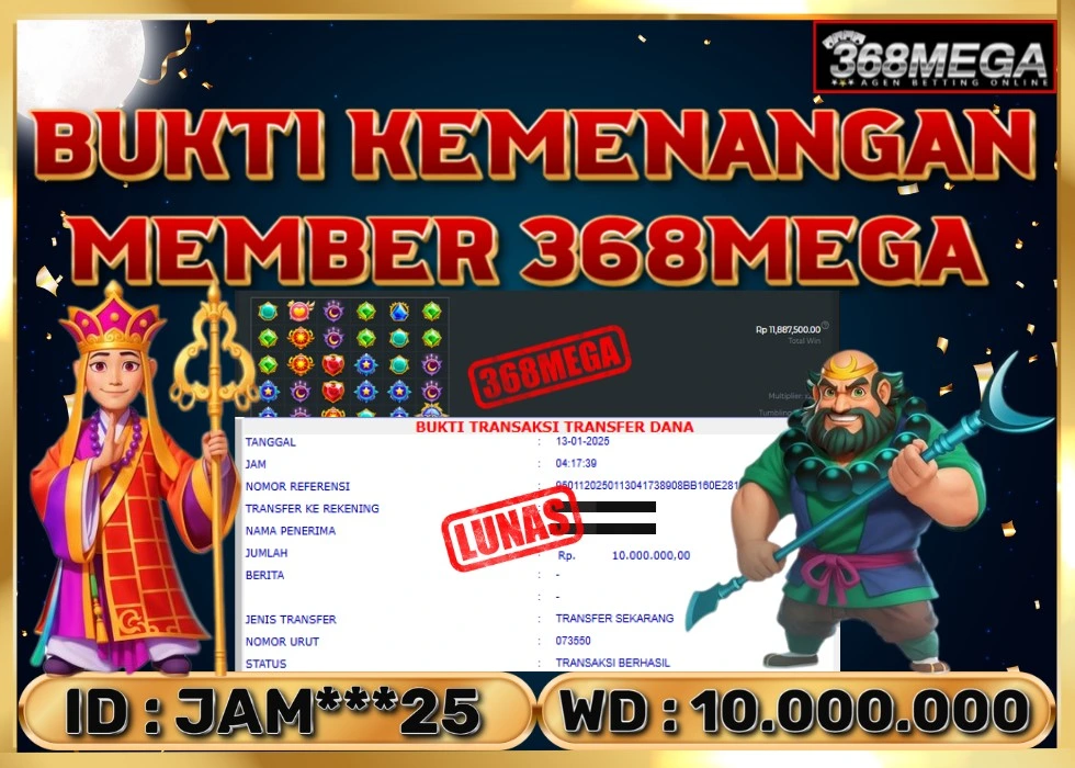 368MEGA JACKPOT Rp 10.000.000 - LUNAS!!!