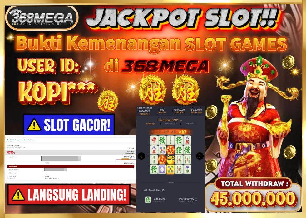 368MEGA JACKPOT Rp 45.000.000 - LUNAS!!!